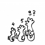 Hühnchen in drei Altersstufen